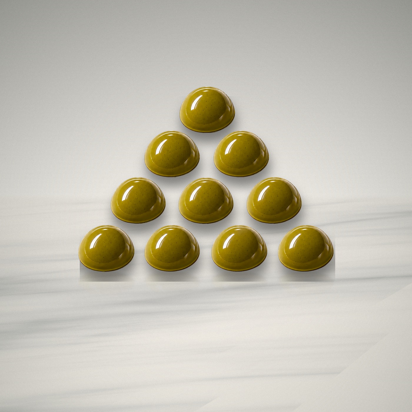 ZERO ZEST — matcha chocolate pieces, wider view